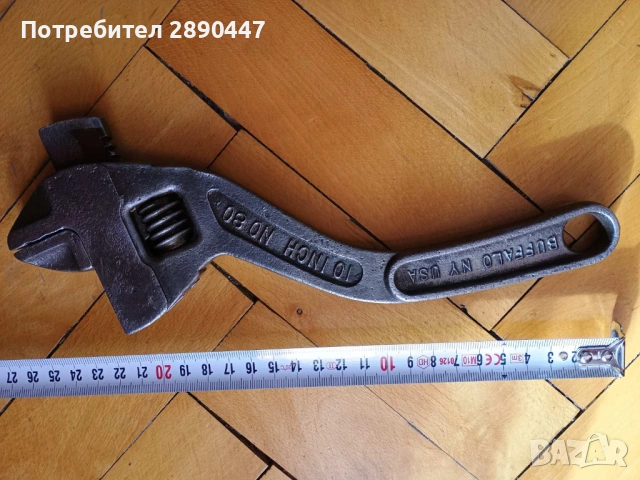 Стар американски раздвижен ключ, снимка 2 - Ключове - 53065377