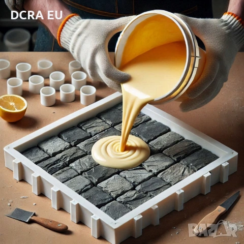 Силикон за форми RTV-2 – формовъчен, течна гума, Shore 25A, еластичен, 5 кг, снимка 11 - Строителни материали - 53019116