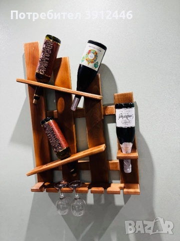 Стойка за вино, снимка 4 - Етажерки - 52711623