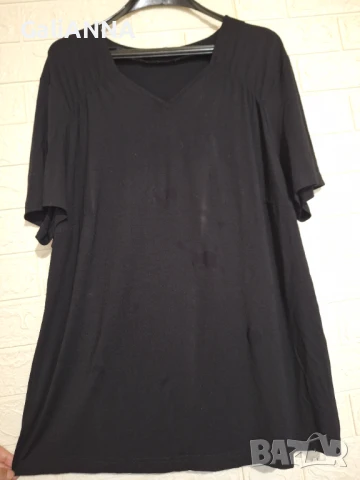 СТРАХОТНА ТУНИКА ЧЕРЕН ЦВЯТ 3XL-4XL, снимка 4 - Туники - 51241270