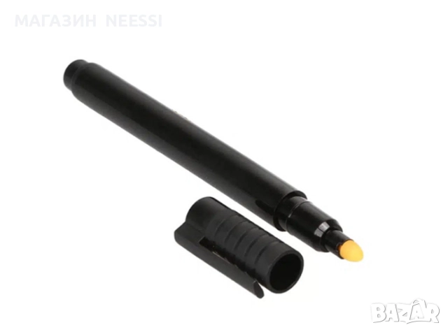 Маркер за фалшиви евро банкноти Power pen, Черен, Детектор писалка