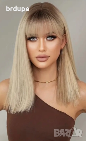Руса омбре перука, снимка 4 - Аксесоари за коса - 51752415
