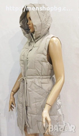 Дамски елек код 890 - бежов, снимка 2 - Елеци - 53101519