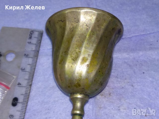 СТАРИННА ДЕБЕЛО ПОСРЕБРЕНА АР НУВО БРОНЗОВА АРИСТОКРАТИЧНА ЧАШКА За ЛИКЬОР 41412, снимка 2 - Антикварни и старинни предмети - 43650688