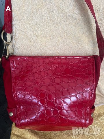 Дамска чанта естествена кожа и естествен велур Nicoli 