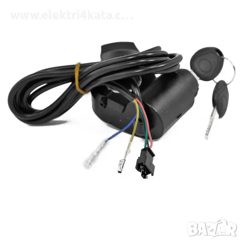 Акселератор (палец) за газта 12V-72V с индикатор и контактен ключ, снимка 3 - Части - 47510462