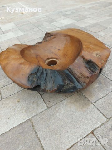Купа мивка от тиково дърво и мивки от камък, снимка 3 - Градински мебели, декорация  - 36908934