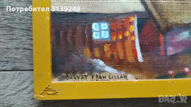 Картина масло -  Brevet från Lillan, снимка 3 - Картини - 35032971