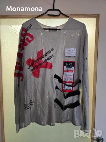 РАЗПРОДАЖБА - Супер блуза с интересни детайли, снимка 3 - Блузи с дълъг ръкав и пуловери - 45172865