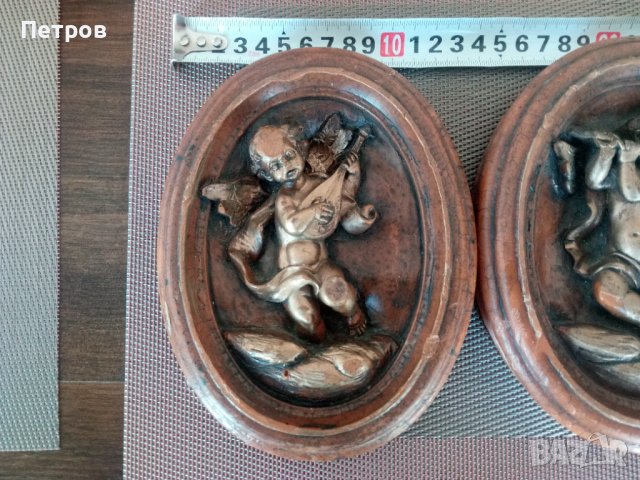 Продавам барелеф восъчни колекции на ангелчета-музиканти.Обявената цена е за всичките.Коментар--цена, снимка 7 - Колекции - 39586430