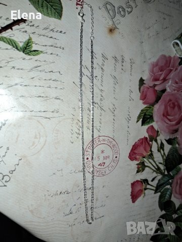 Сребърен синджир.Печат 925.
, снимка 2 - Колиета, медальони, синджири - 43321465