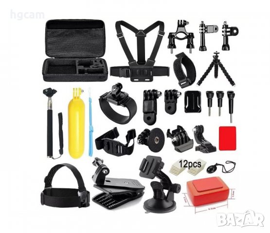 Промопакет 15 аксесоара за екшън камери GoPRO HERO и аналози