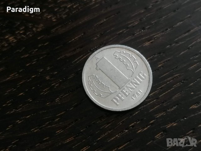 Монета - Германия - 1 пфениг | 1981г.; серия А