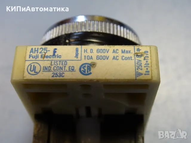 бутон команден FUJI Electric AH25-F push button switch black, снимка 4 - Резервни части за машини - 49192102