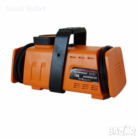 Компресор за гуми, Електрически компресор, 90W, 12V / 220V, 100PSI / 7Bar, снимка 1