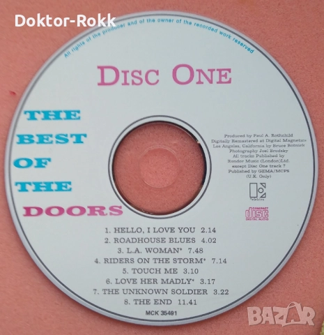 The Doors & David Gilmour - аудио дискове, снимка 6 - CD дискове - 52951047