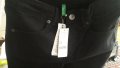 Дамски дънки марка Бенетон 7/8 цвят черен, снимка 2
