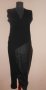 Дълга черна асиметрична рокля  Lefon, снимка 6