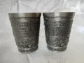 Vintage. Не използвани. Две немски чаши от калай. Серия Lindenwirthin. чаша, снимка 4