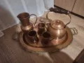 Меден чайник поднос и чаши, снимка 3