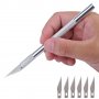 Сладкарски скалпел - остър стоманен нож скалпел резец за рязане декориране на тесто фондан - КОД 320