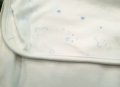 Бебешко памучно двупластово одеяло в синьо и бяло марка Babidu , снимка 3