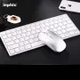 Супер тънка безжична и тиха клавиатура с мишка с презареждащи се батерии KMT5, снимка 5
