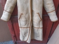 Красив стилен дамски кожух - агнешка кожа, снимка 3