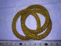 КРАСИВИ ДЕКОРАТИВНИ ЗЛАТИСТИ МЕТАЛНИ ГРИВНИЧКИ 26888, снимка 3