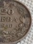 Стара монета 20 лева 1940г. Царство България Цар Борис трети за КОЛЕКЦИОНЕРИ 51588, снимка 3