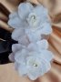 Сватбен аксесоар- гребен с бели цветя, снимка 3