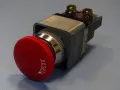 авариен бутон stop butom FUJI Electric RCa470-V red push twist button switch, снимка 3