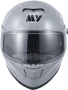 MY-936 пълнолицева каска с визьор, ECE 22.06, сива, L N7, снимка 8
