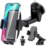 Нов Държач за телефон за кола с вакуум и щипка 4–7 инча, регулируема стойка автомобил, снимка 1