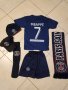 Неймар  ПСЖ Шапка + Тениска и шорти 2023 Комплект Детско от 4 до 16г., снимка 3