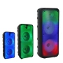 Безжична RGB тонколона – 2×8″ говорителя, Bluetooth, 1200 W, батерия 3000 mAh, снимка 4