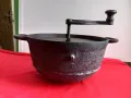 19 Век Стар Чугунен Съд за Печене На КАФЕ 19Век, снимка 2