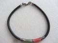 Дамска,мъжка сребърна гривна с емайл, снимка 2