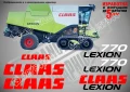CLAAS Lexion 580 TT стикери надписи, снимка 10