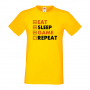 Мъжка тениска Game 5,Eat,Sleep,Game,Anime,Repeat,Ядене,Спане,Геймс,Подарък,Повторение,Празник,Игри, снимка 7