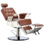 Бръснарски хидравличен бръснарски стол за магазин салон Santino Barberking 8812-BROWN-BUTTON, снимка 3