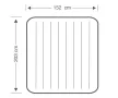 Матрак надуваем с вградена помпа Intex, 152х203х56см, Comfort-Plush High Rise , снимка 6