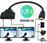 HDMI сплитер кабел HD 1080P 4K видео адаптер 1 вход 2 изходен порт Hub за X-box PS3/4/5 DVD HDTV PC , снимка 12