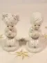 порцеланови фигурки молещи се момче и момиче 23/2, снимка 1