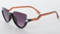 Дамски слънчеви очила в черно, кафяво и лилаво марка Malaspina  , снимка 3