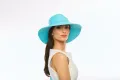 Лятна Дамска Шапка Justine - Тюркоаз, снимка 2