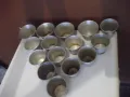 Лот от 15 бр. купички за крем карамел алуминиеви от соца, снимка 2