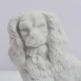 Фигурка на Пудел изработена от не глазиран бисквитен порцелан., снимка 7