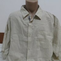 Мъжка риза с къс ръкав от лен Livergy, снимка 1 - Ризи - 37332078