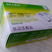 TP-Link TL-PA4020P KIT, Powerline интернет по домашната електрическа мрежа, адаптер в отлично състоя, снимка 6 - Мрежови адаптери - 38273363